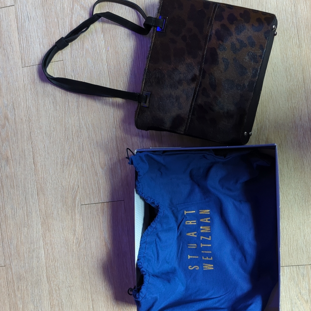 Stewart weitzman brown panther bag